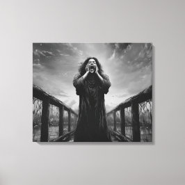 Stormy Expression in Grayscale Art | Canvastryck