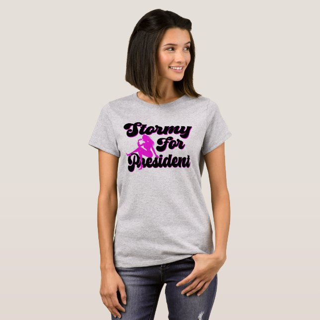 Stormy för president t-shirt (Hel framsida)