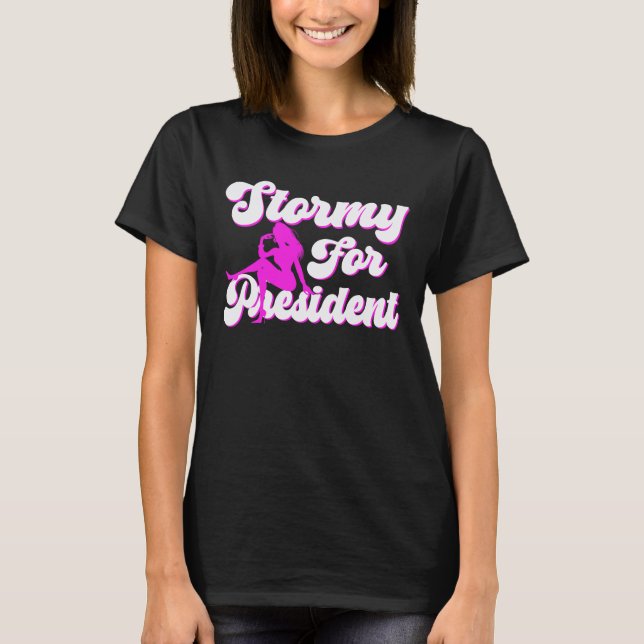 Stormy för president T-shirt (Framsida)
