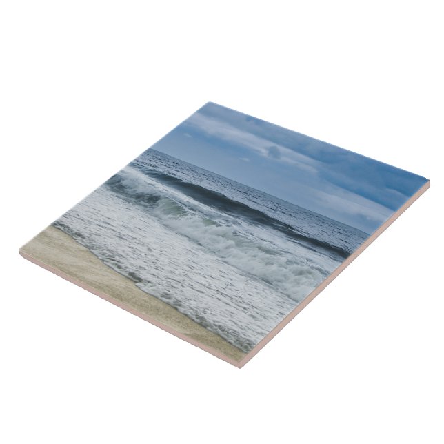 Stormy Georgia Beach Ceramic Tile Kakelplatta (Sidan)