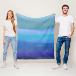 Stormy Himlar Abstrakt Art Fleecefilt