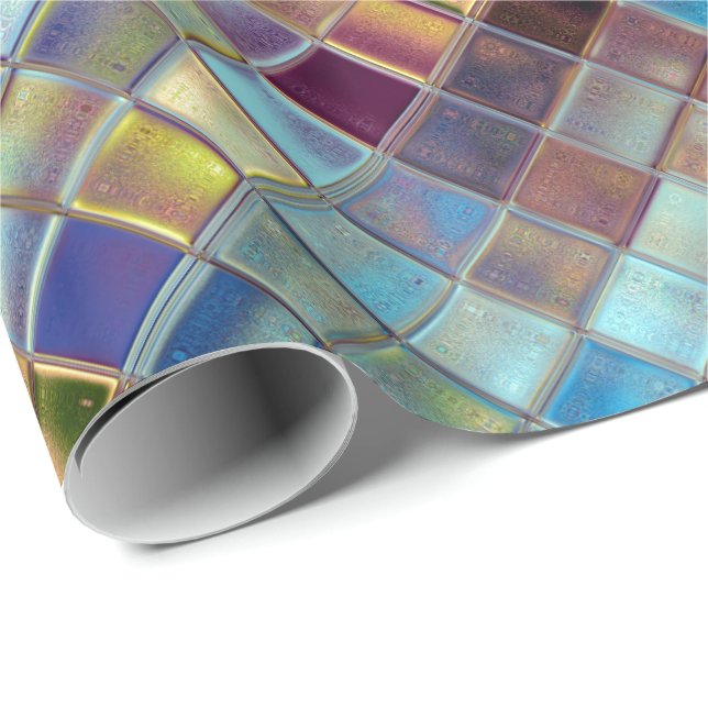 Stormy Himlar Anpassade Tile Art Presentpapper (Rullad Hörn)