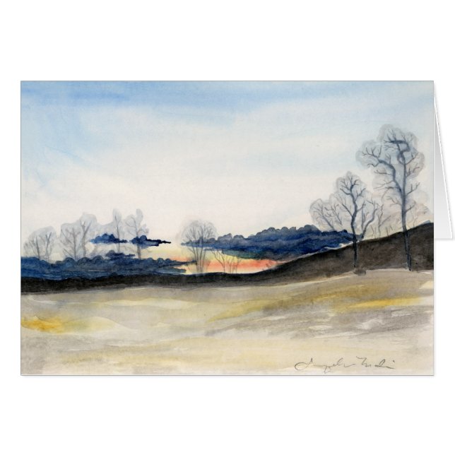 Stormy Himlar Card Hälsningskort (Framsidan Horizontal)