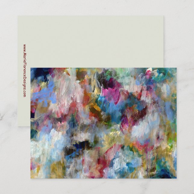 Stormy Himlar Expression Contemporary Fine Art Vykort (Fram/baksida)