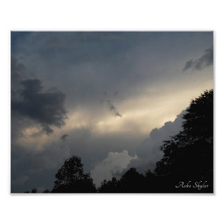 Stormy Himlar Fototryck