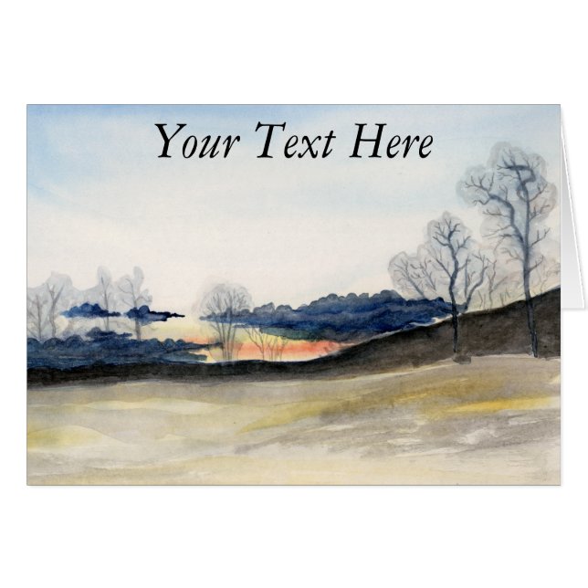 Stormy Himlar Hälsningskort (Framsidan Horizontal)