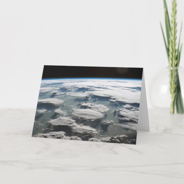 Stormy Himlar ovanför Amazonas Kort (Framsida)