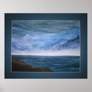 Stormy Himlar på canvas Poster