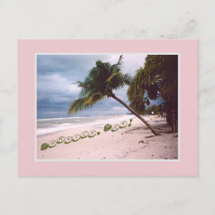 Stormy Himmel, Beach, Handflatan Träd, Negril, Jam Meddelande Vykort