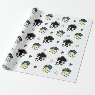 "Stormy Himmel: Cloud & Thunder Wrapping Papper." Presentpapper