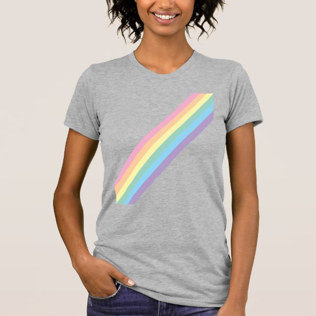 Stormy Himmel & Rainbow Vuxens T-Shirt (Framsida)