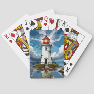 Stormy Lighthouse - Navigational Torn Casinokort