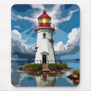 Stormy Lighthouse - Navigational Torn Musmatta