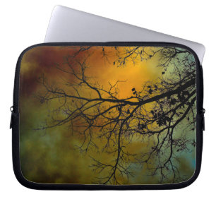 Stormy morse med träd laptop sleeve