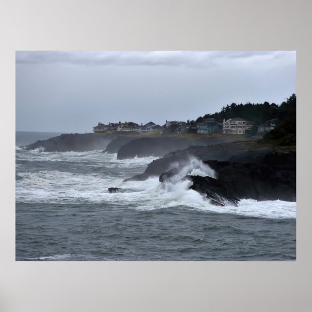 Stormy Pacific Kusten Poster (Framsidan)