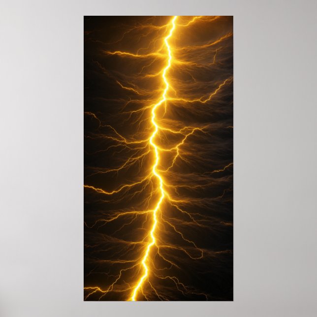 Stormy Päls i Mörk Gult Poster (Framsidan)