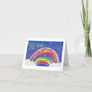Stormy Rainbow (blank inuti) Tack Kort