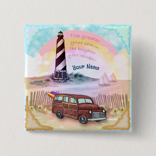 Stormy Rainbow Lighthouse Knapp