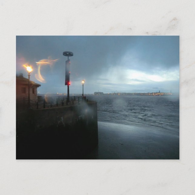 Stormy River Mersey Vykort (Framsida)