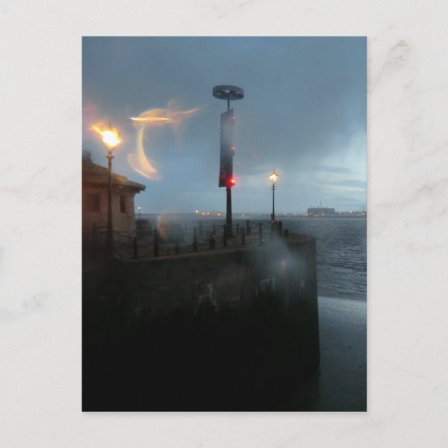 Stormy River Mersey Vykort (Framsida)