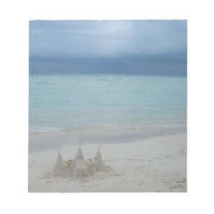 Stormy Sandcastle Beach Ligcape Photo Anteckningsblock