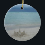 Stormy Sandcastle Beach Ligcape Photo Julgransprydnad Keramik<br><div class="desc">Någonting lite annorlunda - ett bild i ett sandslott (som jag för övrigt har gjort) kommer snart att förstöras av en annalkande storm. Det är lite mörkare än vanligt, men intressant - hoppas du njuter av. Kolla in vår butik om du vill ha fler strandfoton. Det här bild är också...</div>