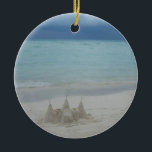 Stormy Sandcastle Beach Ligcape Photo Julgransprydnad Keramik<br><div class="desc">Någonting lite annorlunda - ett bild i ett sandslott (som jag för övrigt har gjort) kommer snart att förstöras av en annalkande storm. Det är lite mörkare än vanligt, men intressant - hoppas du njuter av. Kolla in vår butik om du vill ha fler strandfoton. Det här bild är också...</div>