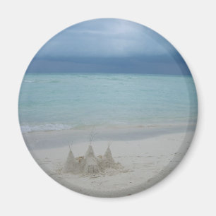 Stormy Sandcastle Beach Ligcape Photo Magnet