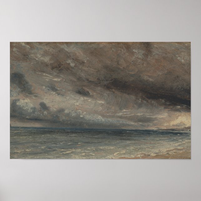 Stormy Sea, Brighton - Constable Poster (Framsidan)