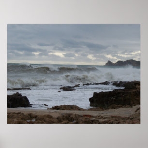 Stormy Sea Poster