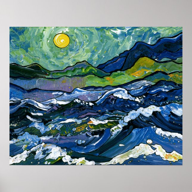 Stormy Sea Poster (Framsidan)