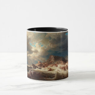 Stormy Sea with a Shipreck (av Marcus Larson) Mugg