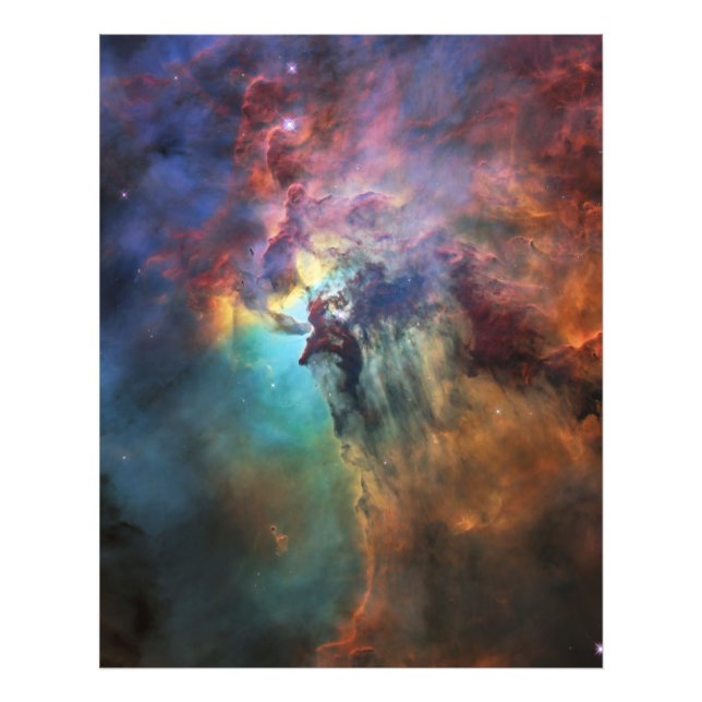 Stormy Seas of Lagoon Nebula in Sagittarius Fototryck (Framsidan)