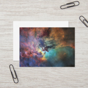 Stormy Seas of Lagoon Nebula in Sagittarius Visitkort