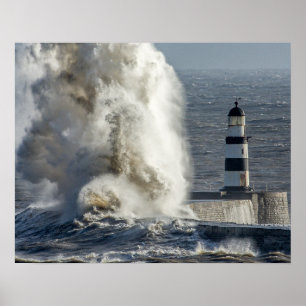 Stormy Seas vid Poster/utskrift av Roker Poster