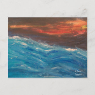 Stormy Seas vycard Vykort