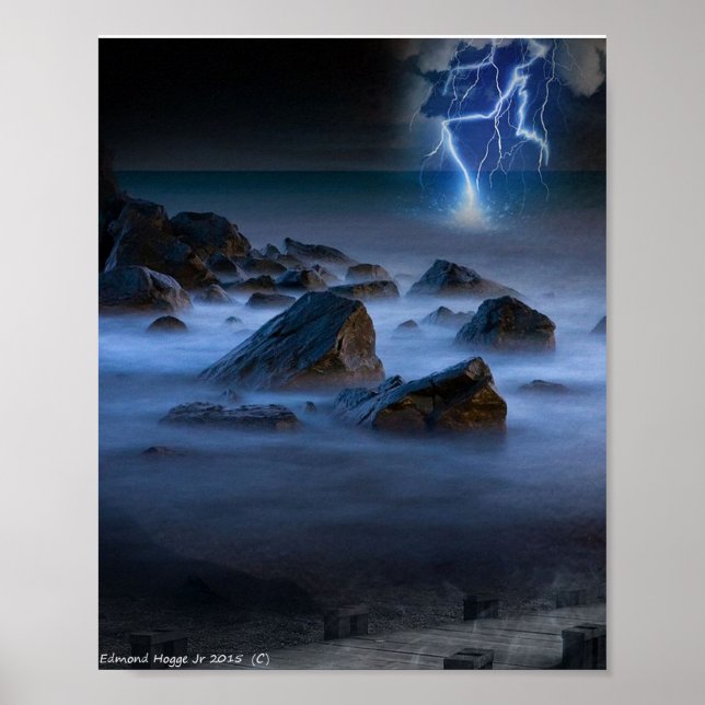 Stormy Seashore Poster (Framsidan)