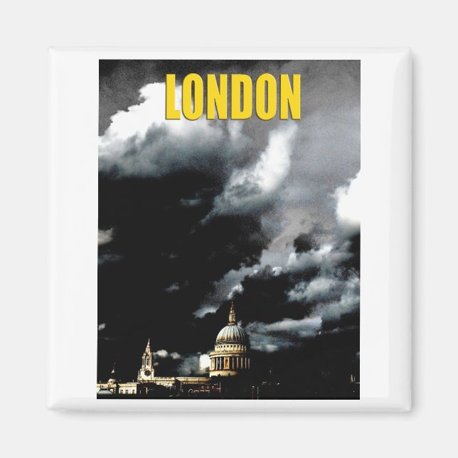 Stormy St Paul's Cathedral Magnet (Framsidan)