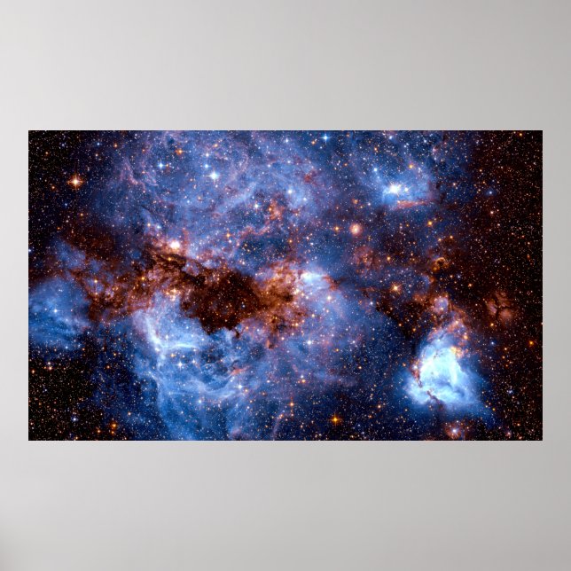 Stormy Stellar Star-Formen Intergalactic Region Poster (Framsidan)