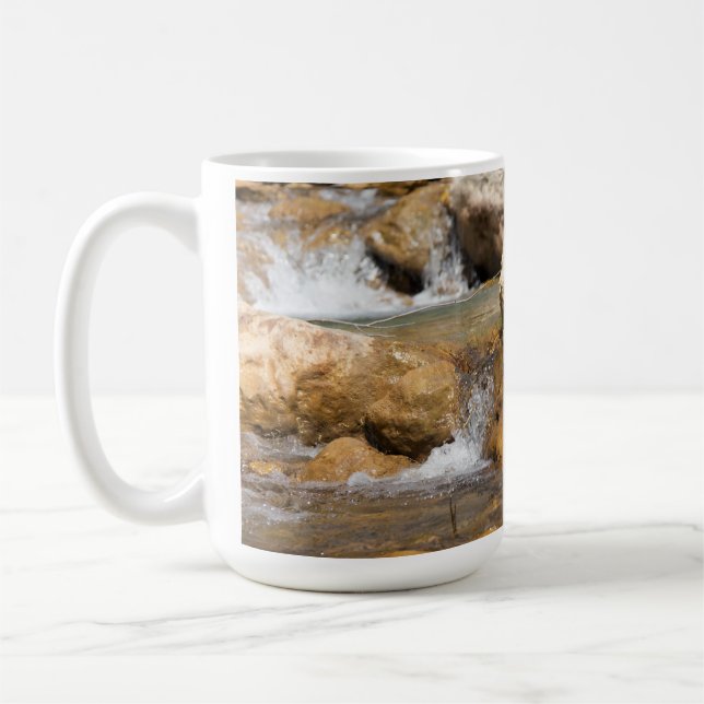Stormy stream i vår kaffemugg (Vänster)