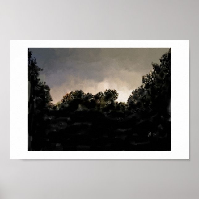 Stormy Sunset Poster (Framsidan)