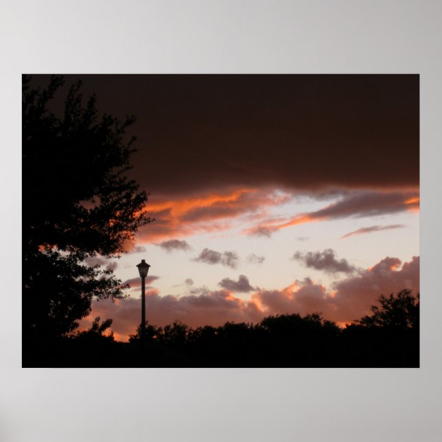 Stormy Texas Sunset Poster (Framsidan)