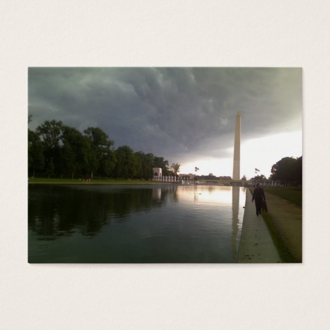 Stormy Washington DC dag Visitkort (Framsidan)