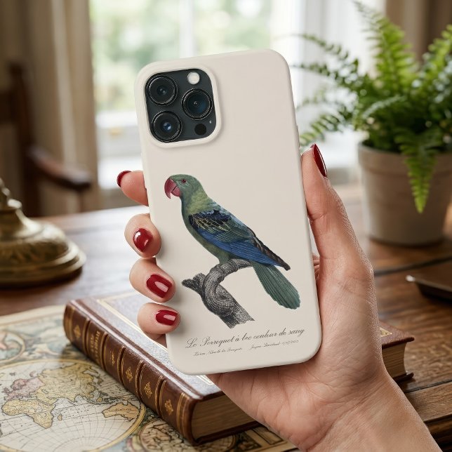 Stornäbbad parakit, Tanygnathus megalorynchos (Great-Billed Parrot, Tanygnathus Megalorynchos. iPhone Case)