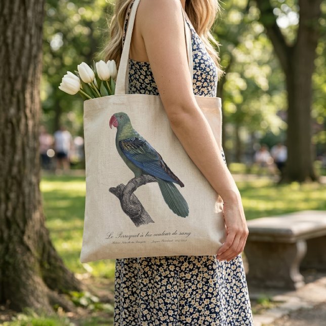 Stornäbbad parakit, Tanygnathus megalorynchos Tygkasse (Great-Billed Parrot, Tanygnathus Megalorynchos. Tote Bag)