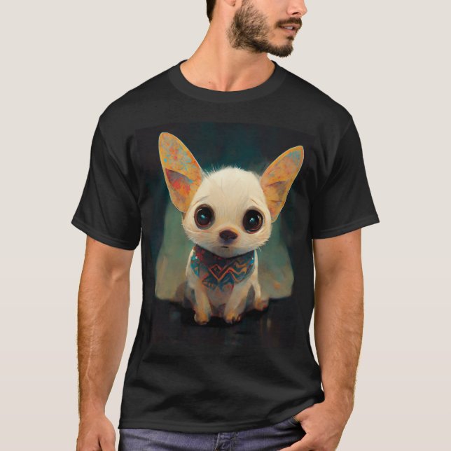 Storögd Chihuahua T Shirt (Framsida)