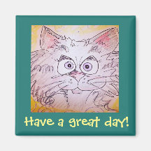 Storögd kattmagnet - blå