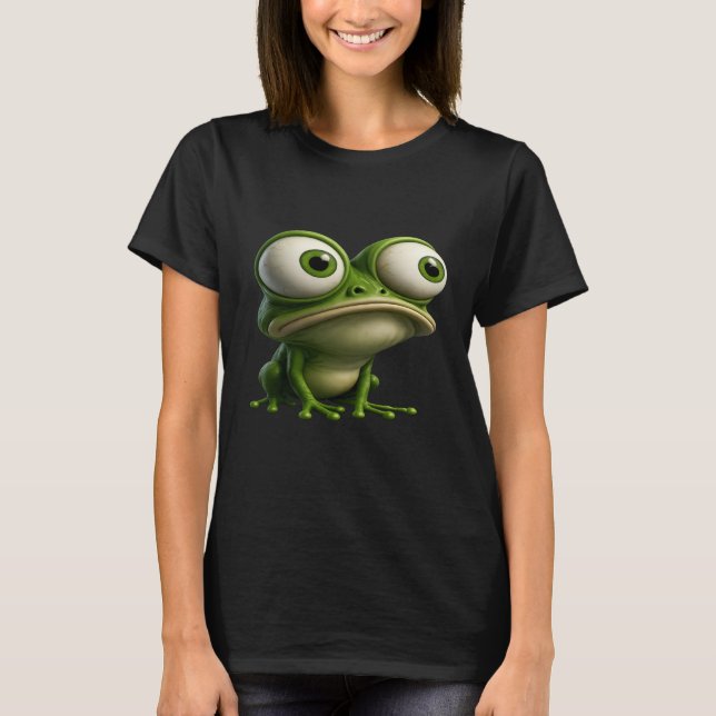 Storögd Tecknad Groda T Shirt (Framsida)