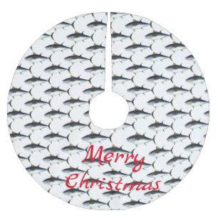 Storögd tonfisk Stil Thunder_Cove Julgransmatta Borstad Polyester