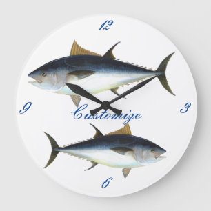 Storögd tonfisk Stil Thunder_Cove Stor Klocka